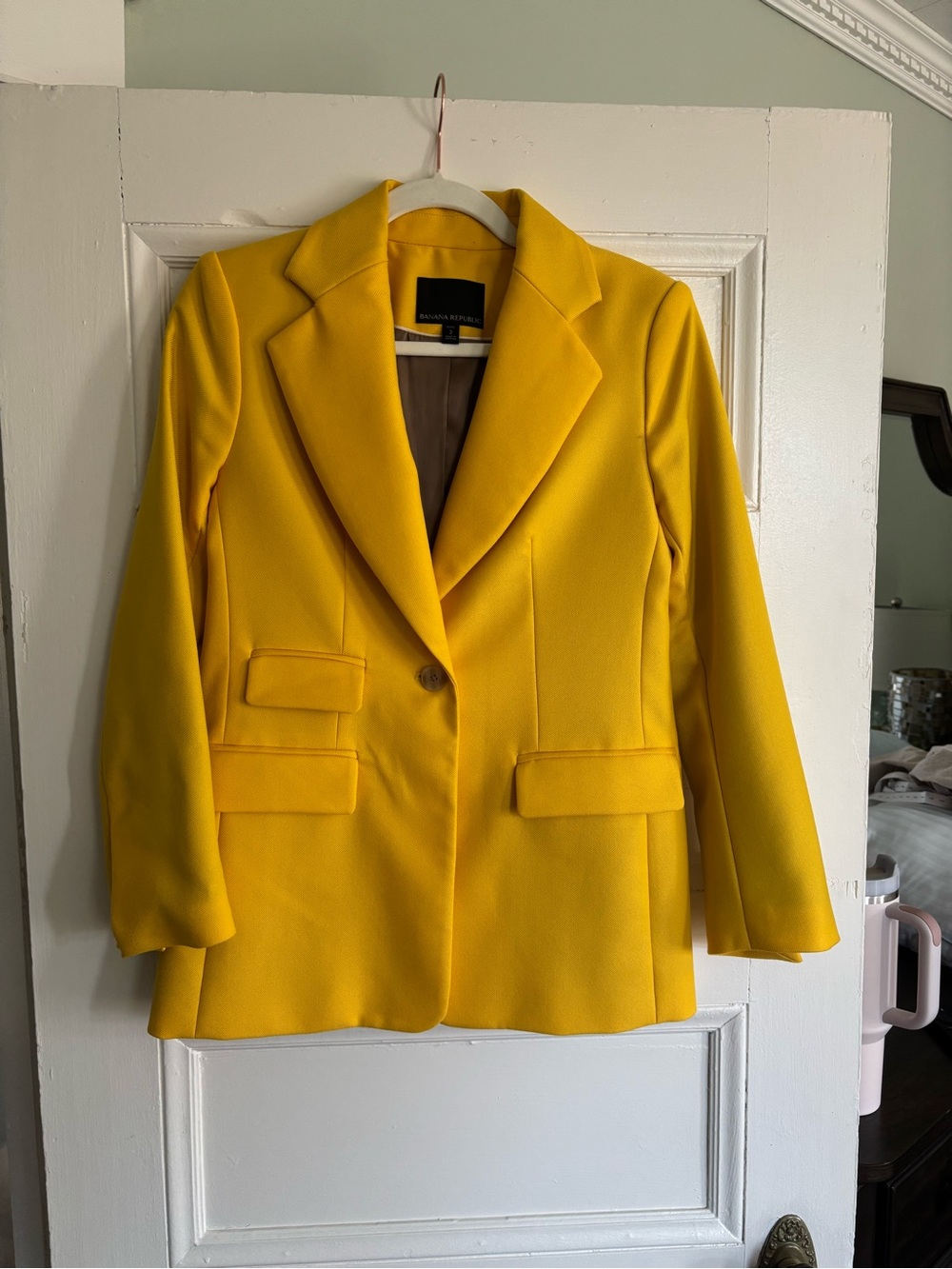 Banana Republic Bright Yellow Tailored Blazer